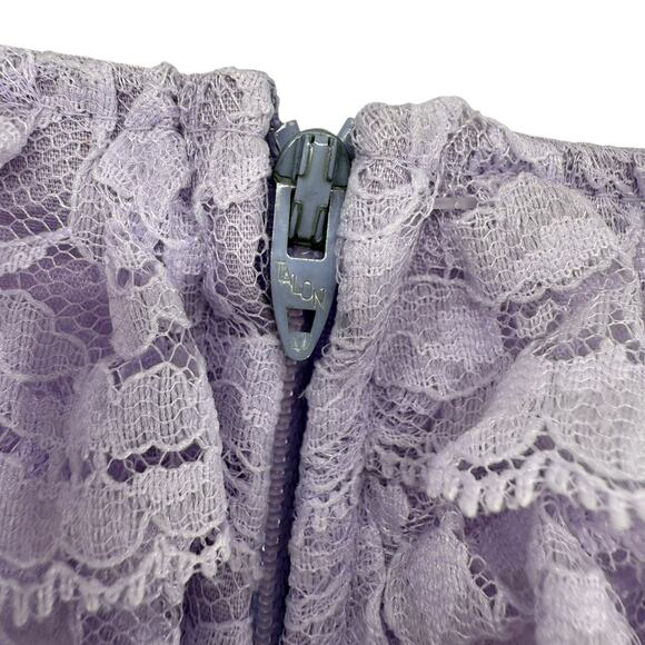 Bloomer Top Full Ruffle Vintage Handmade Reworked Top Purple XS Coquette Cropped - Picture 6 of 8